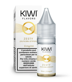 LIQUIDO KIWI FLAVORS ZESTY NICOTINA 0MG - 10ML