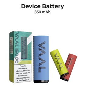 BATTERIA DEVICE VAAL 1600C, 850MAH DISPONIBILE IN 4 COLORI