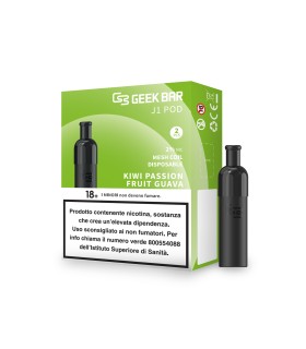 GEEK BAR J1 2 PODS KIWI PASSION FRUIT GUAVA 20 MG (MODELLO VECCHIO)